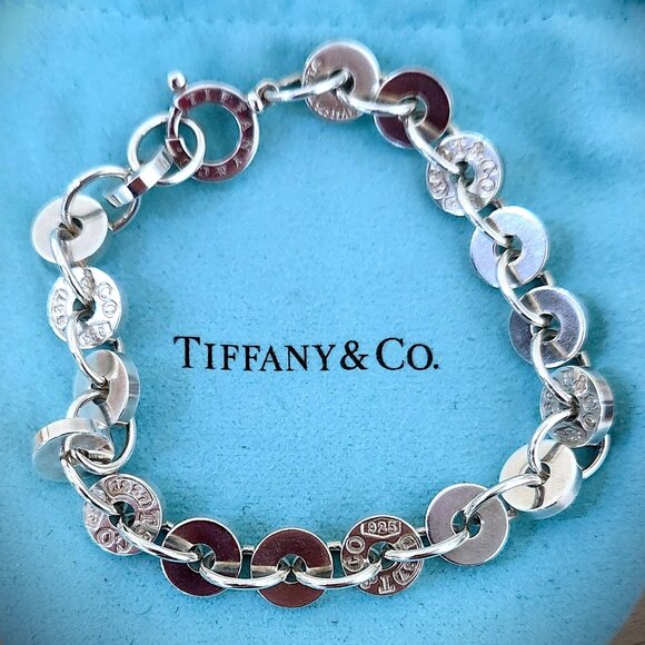 Tiffany & Co.1837 Circles Bracelet .925  7.25" - Picture 1 of 4